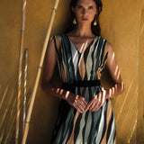 Devotion Idyllic Dress in Khaki and Tabac