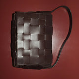 St Agni Woven Envelope Mini Tote in Chocolate