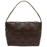 St Agni Woven Envelope Mini Tote in Chocolate