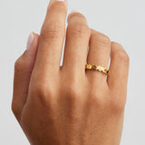 By Charlotte Gold Connected Hearts Ring in 18K Gold
