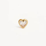 By Charlotte Radiant Heart Stud Earrings in 18K Gold Vermeil