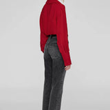Anine Bing Bridget Shirt in Scarlet Red
