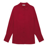 Anine Bing Bridget Shirt in Scarlet Red