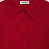 Anine Bing Bridget Shirt in Scarlet Red