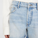 Anine Bing Dalton Short in Bleached Blue