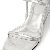 Anine Bing Hilda Sandals in Silver