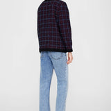 Anine Bing Lydia Jacket in Blue and Red Tweed