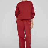 Anine Bing Miles Sweatshirt in Washed Red
