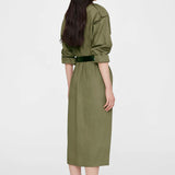 Anine Bing Zelda Dress in Olive