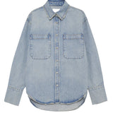 Anine Bing Dante Shirt in Bleached Blue