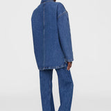 Anine Bing Luca Jacket in Clean Indigo Denim