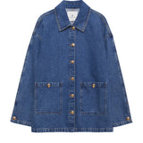 Anine Bing Luca Jacket in Clean Indigo Denim