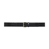 Anine Bing Mila Belt in Embossed Black