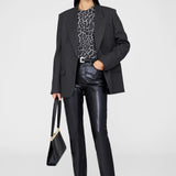 Anine Bing Miles Sweatshirt in Grey Leopard