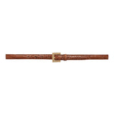 Anine Bing Nicola Belt in Embossed Brown