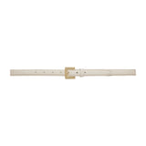Anine Bing Nicola Belt in Bone Crinkled Patent