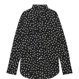 Anine Bing Ruby Shirt in Black and White Double Dot Jacquard