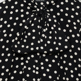 Anine Bing Ruby Shirt in Black and White Double Dot Jacquard