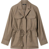 A Emery Bennett Jacket in Flax Melange