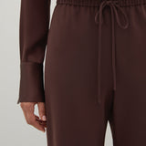 A Emery Estee Bias Pant ln Matte in Bordeaux