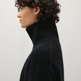 A Emery Gibson Funnel Knit in Black