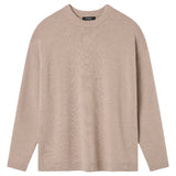 A Emery Reid Crew Knit in Almond Melange