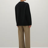 A Emery Reid Crew Knit in Black