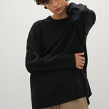 A Emery Reid Crew Knit in Black