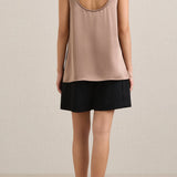 A Emery Sloane Satin Tank in Mocha