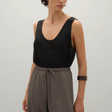 A Emery Sloane Tank in Black Satin