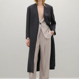 A Emery Veronique Coat in Charcoal Melange