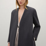 A Emery Veronique Coat in Charcoal Melange