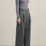 A Emery Wynter Top in Mid Grey Melange