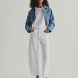 AG Jeans Hattie Crop in Gallery White