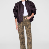Anine Bing Hugh Jean in Black and Brown Leopard