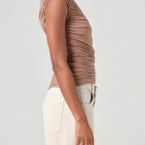 Agolde Ester Twist Tank in Moth