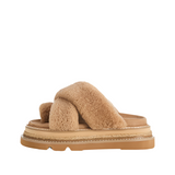 Alias Mae Venga Flatform in Fawn Shearling