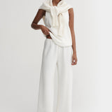 Almada Bea Crepe Pant in Cream