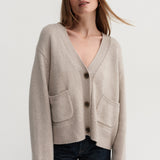 Almada Beja Cardigan in Taupe