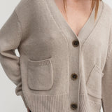 Almada Beja Cardigan in Taupe