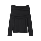 Almada Cara Off Shoulder Top in Black