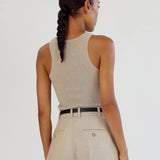 Almada Luna Tank Top in Taupe