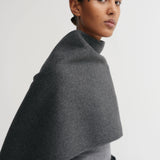 Almada Micha Double Scarf in Dark Grey