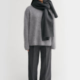 Almada Micha Double Scarf in Dark Grey