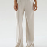 Almada Bias Satin Pant in Pearl