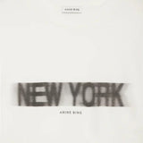 Anine Bing Cason Tee Blur in Ivory