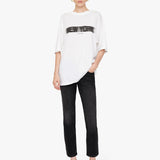 Anine Bing Cason Tee Blur in Ivory