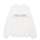 Anine Bing Jaci Sweatshirt Los Angeles in Ivory