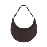 Anine Bing Kate Hobo Bag in Dark Brown Suede
