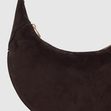 Anine Bing Kate Hobo Bag in Dark Brown Suede
